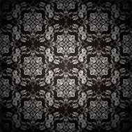 black floral repeat