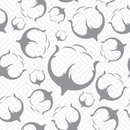 Cotton seamless pattern