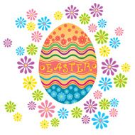 Decorated Easter Eggs Isolated on White Background