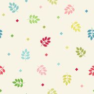 Multicolored branches seamless background