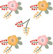 Floral pattern vector illustration N2