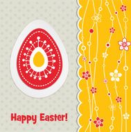 Template Easter greeting card N5