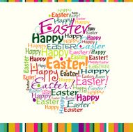 Template Easter greeting card N6