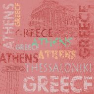 Typographic poster design with Greece N3