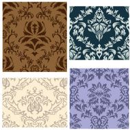 seamless damask patterns set N10