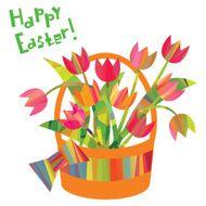 Easter decorative elements in a triangular style N2