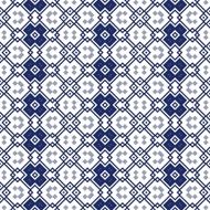 Seamless ornamental pattern in blue