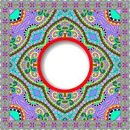 floral round pattern in ukrainian oriental ethnic style for your N2