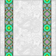 lace border stripe in ornate floral background N4