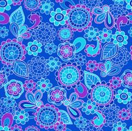 Funky Floral Seamless Pattern