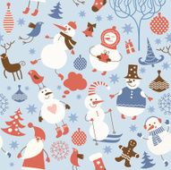 Seamless Christmas pattern N69