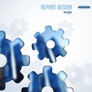 Technology Background with Gears Blurred Urban Textured Backdrop