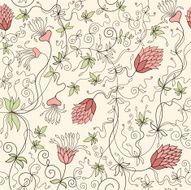 Seamless floral background N278