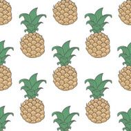 Geometric pineapple seamless pattern N2