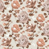 Elegance Seamless wallpaper pattern with of roses