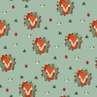 Fox seamless background