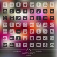 Set of restaurant icons N3