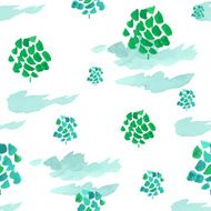 Eco watercolour pattern N3