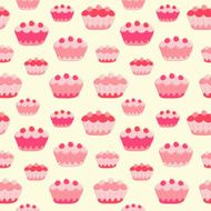 Sweet cakes seamless background