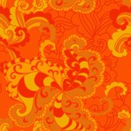 floral seamless background with swirls N5