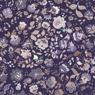 Vector retro floral seamless pattern N7