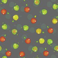 Seamless pattern of apples vector illustration