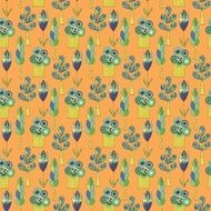 Vector Background with green trees N2
