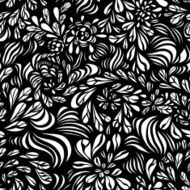 Fantasy abstract floral seamless pattern N9