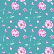 Turquoise watercolor pattern