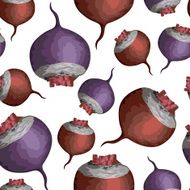 Beetroots pattern seamless