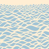 Sea background Hand drawn vector illustration N2