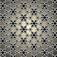 Metallic pattern on islamic motif