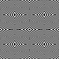 Black and White Opt Art Seamless