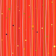 Lines and dots on a red background Seamless vector pattern