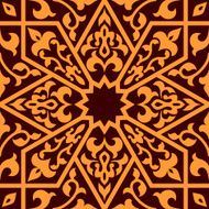 Arabian eastern seamless ornament