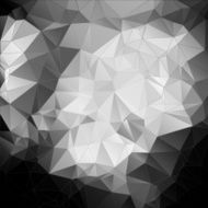 Black and white abstract background polygon