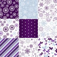 Collection seamless christmas patterns N2
