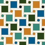 seamless islamic tiles pattern