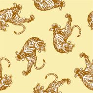 Japanesque tiger pattern