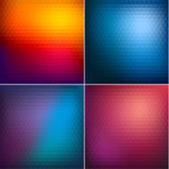 Abstract triangle backgrounds set N5