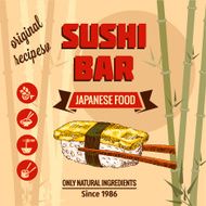 template of sushi menu