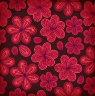floral ornamental seamless pattern N23