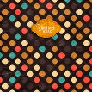 Label on Abstract Vector Background