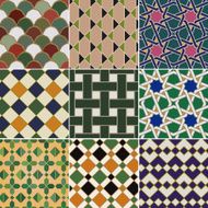 seamless islamic geometric pattern N17