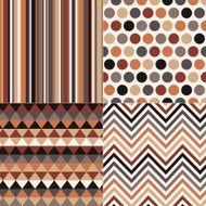 seamless geometric brown pattern N2