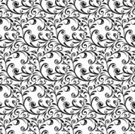 Curly seamless pattern