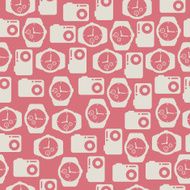 Seamless pattern clock and camera