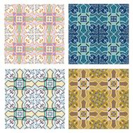 set of 4 seamless pattern