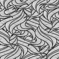 Seamless wave abstract hand drawn pattern N4