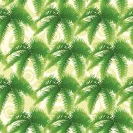 Seamless pattern palm leaves